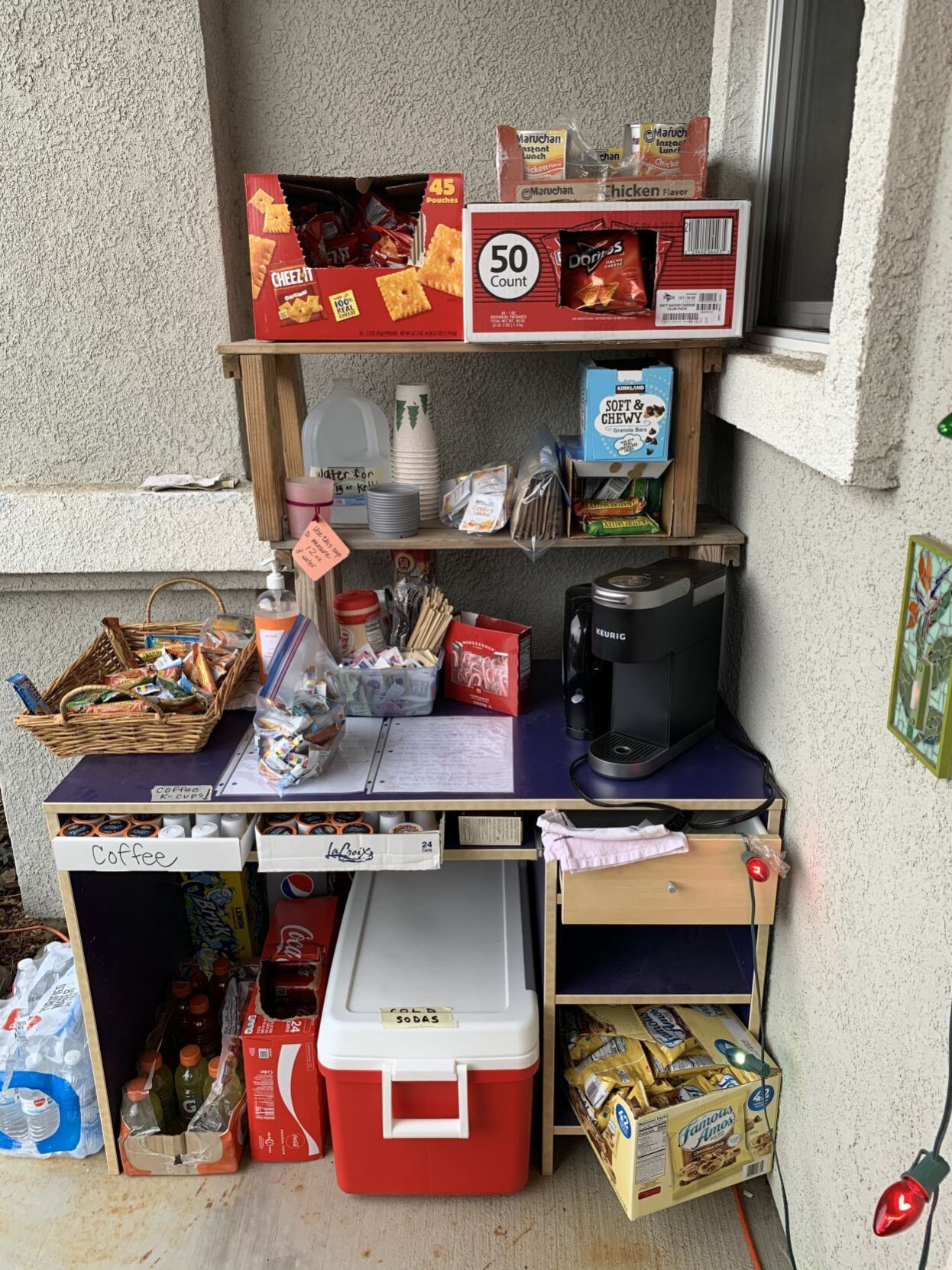 Holiday snack station